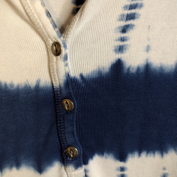 American Living Blue and White Tie Dye Dress - Picture 5 of 7